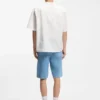 Printed relaxed-fit shirt in cotton poplin