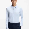 Printed slim-fit shirt in a cotton blend