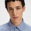 Printed slim-fit shirt in a cotton blend