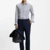 Printed slim-fit shirt in a cotton blend