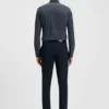 Printed slim-fit shirt in a cotton blend