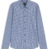 Printed slim-fit shirt in a cotton blend