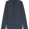 Printed slim-fit shirt in a cotton blend