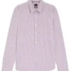 Printed slim-fit shirt in a cotton blend