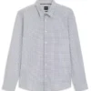 Printed slim-fit shirt in a cotton blend