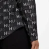 Printed slim-fit shirt in cotton poplin