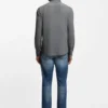 Printed slim-fit shirt in flex-weave fabric