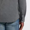 Printed slim-fit shirt in flex-weave fabric