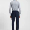 Printed slim-fit shirt in Italian-made performance-stretch jersey