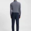 Printed slim-fit shirt in Italian-made performance-stretch jersey