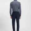 Printed slim-fit shirt in Italian-made performance-stretch jersey
