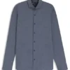 Printed slim-fit shirt in Italian-made performance-stretch jersey