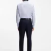 Printed slim-fit shirt in Italian-made twill