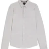 Printed slim-fit shirt in Italian performance-stretch jersey
