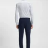 Printed slim-fit shirt in Italian performance-stretch jersey