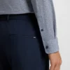 Printed slim-fit shirt in Italian performance-stretch jersey