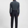 Printed slim-fit shirt in performance-stretch fabric
