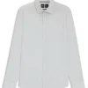 Printed slim-fit shirt in performance-stretch fabric