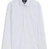 Printed slim-fit shirt in performance-stretch jersey