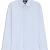 Printed slim-fit shirt in performance-stretch jersey