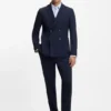 Printed slim-fit shirt in performance-stretch jersey