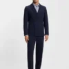 Printed slim-fit shirt in performance-stretch jersey