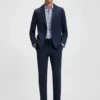 Printed slim-fit shirt in performance-stretch jersey