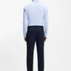 Printed slim-fit shirt in performance-stretch jersey