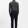 Printed slim-fit shirt in performance-stretch jersey