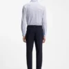 Printed slim-fit shirt in performance-stretch jersey
