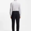 Printed slim-fit shirt in performance-stretch jersey