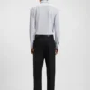 Printed slim-fit shirt in performance-stretch jersey