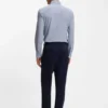 Printed slim-fit shirt in performance-stretch jersey