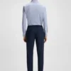 Printed slim-fit shirt in performance-stretch jersey
