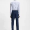 Printed slim-fit shirt in performance-stretch jersey
