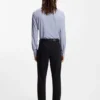 Printed slim-fit shirt in performance-stretch jersey