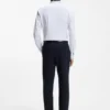 Printed slim-fit shirt in performance-stretch jersey