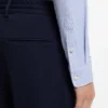 Printed slim-fit shirt in performance-stretch jersey