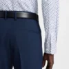 Printed slim-fit shirt in performance-stretch jersey