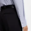 Printed slim-fit shirt in performance-stretch jersey