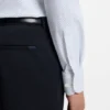 Printed slim-fit shirt in performance-stretch jersey