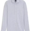 Printed slim-fit shirt in performance-stretch jersey