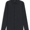 Printed slim-fit shirt in performance-stretch jersey