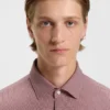 Printed slim-fit shirt in stretch jersey