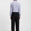 Printed slim-fit shirt in stretch jersey