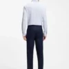 Printed slim-fit shirt in stretch jersey