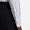 Printed slim-fit shirt in stretch jersey