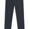 Printed slim-fit trousers in stretch cotton