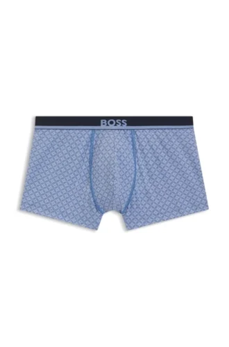 Printed trunks in stretch cotton