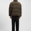 Puffer jacket with cable-knit structure Puffer jacket with cable-knit structure